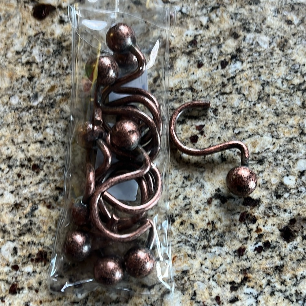Excellent condition shower hooks